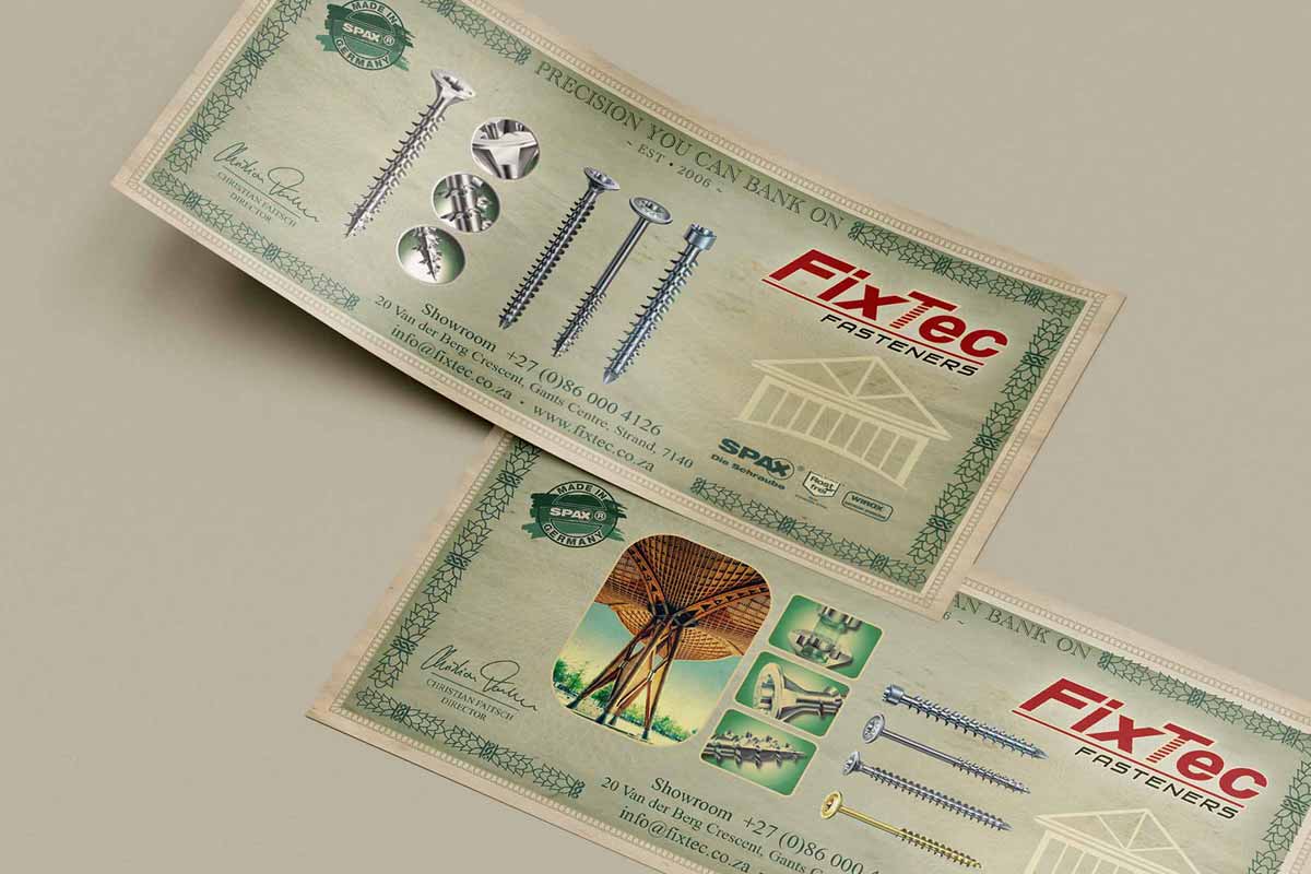 Fixtec Money Note Business Card 3