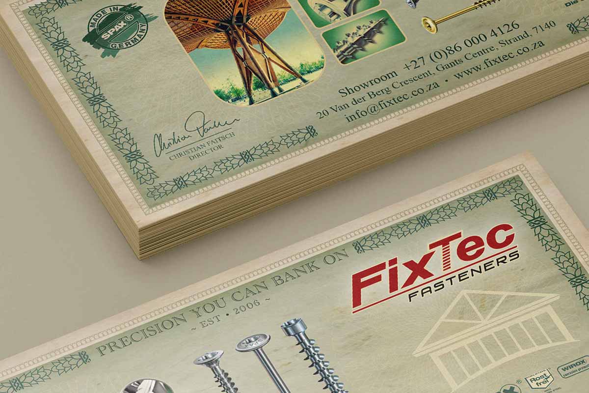 Fixtec Money Note Business Card