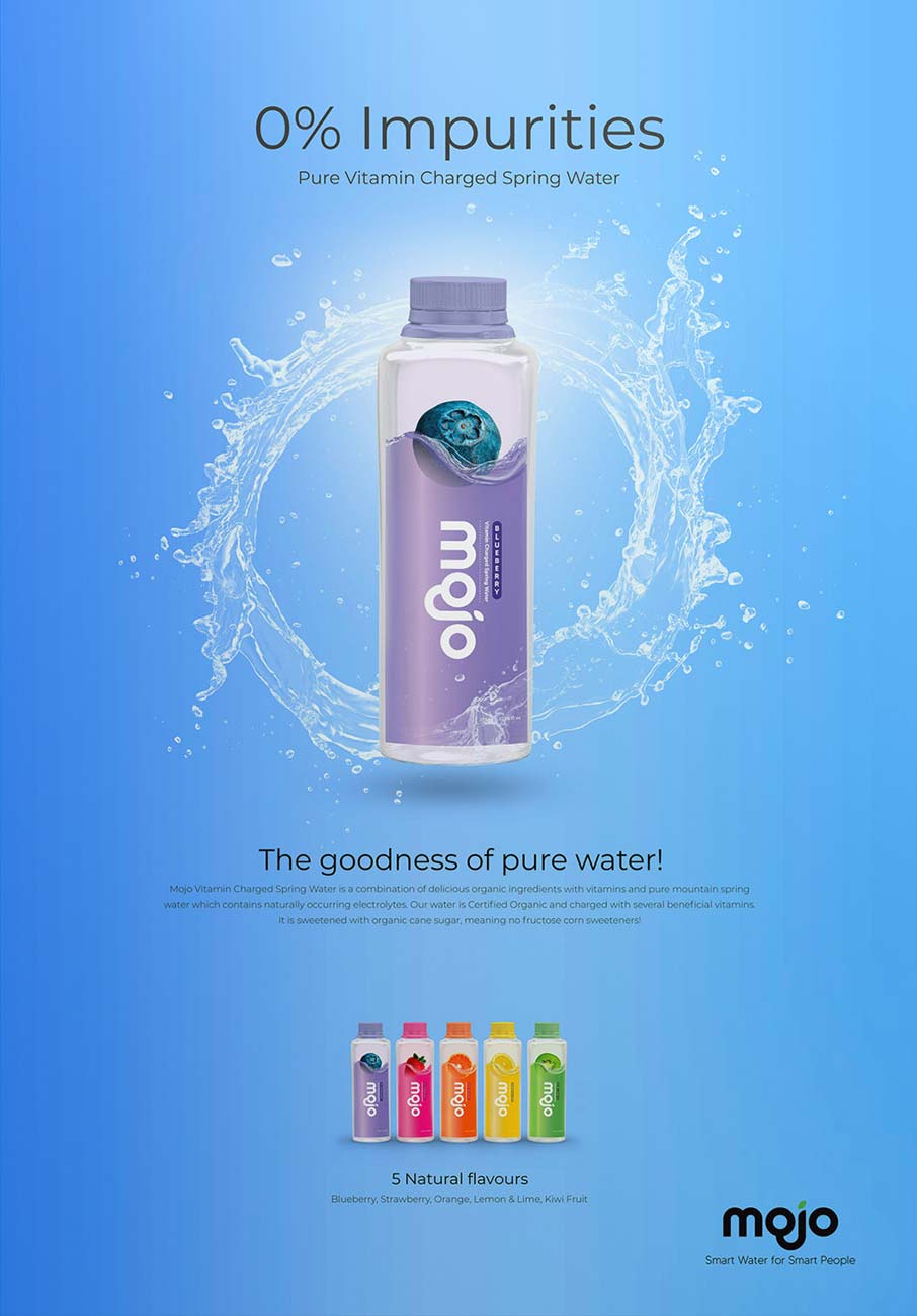 Mojo Water Swirl Advert